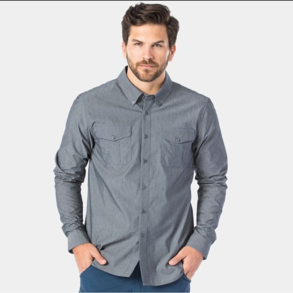 Bontrager Other - BONTRAGER ADVENTURE COLLECTION Cycling Gray Chambray XL Contrast Cuffs Semi Fit